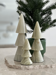 Green Onyx Christmas Tree Set