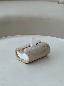 Travertine Tissue Holder