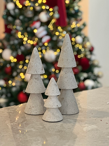 Travertine Christmas Tree Set